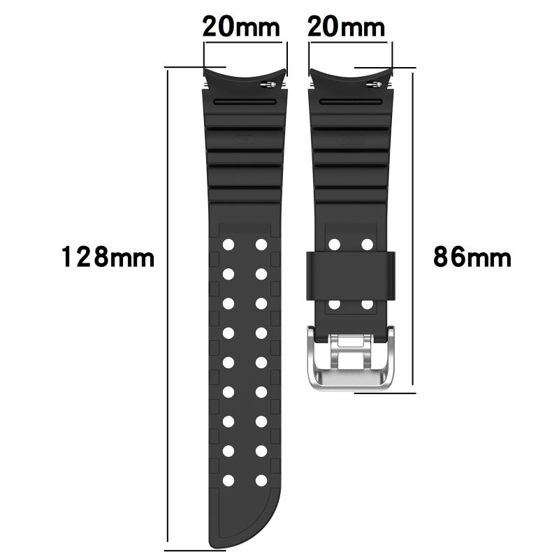 For Samsung Galaxy Watch6, 6Classic, Watch5 5Pro Breathable Silicone Replacement Wristband - Image 5
